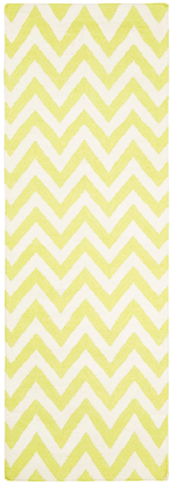Safavieh Dhurries 557 Hand Woven Flat Weave  Rug Green / Ivory DHU557A-28
