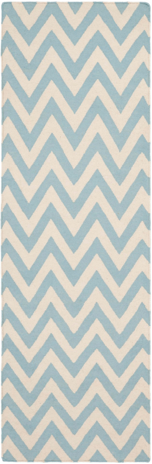Safavieh Dhurries 557 Hand Woven Flat Weave  Rug Blue / Ivory DHU557B-28