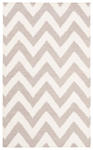 Safavieh Dhurries 557 Hand Woven Flat Weave  Rug Grey / Ivory DHU557C-24