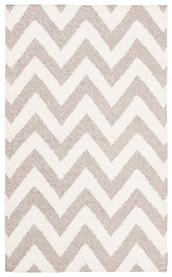 Safavieh Dhurries 557 Hand Woven Flat Weave  Rug Grey / Ivory DHU557C-24