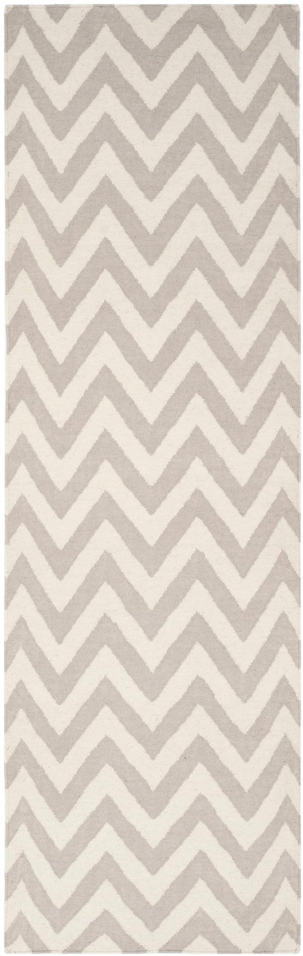 Safavieh Dhurries 557 Hand Woven Flat Weave  Rug Grey / Ivory DHU557C-28