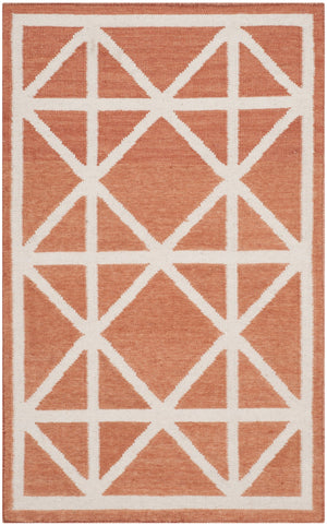 Safavieh Dhurries Hand-woven Red Ivory Accent Rug 2'-6" X 4' – Stylish, Durable, And Unique Home Decor Piece Red ,Ivory 80% Wool,20% Cotton Dhu558a-24
