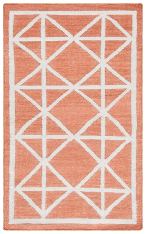 Safavieh Dhurries 558 Hand Woven Flat Weave  Rug Red / Ivory DHU558A-3