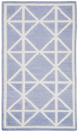 Safavieh Dhurries 558 Hand Woven Flat Weave  Rug Purple / Ivory DHU558B-3