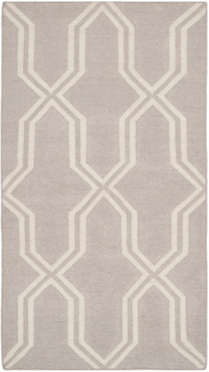 Safavieh Dhurries Hand-woven Flat Weave Rug - Timeless Elegance With Geometric Design For Your Home Decor Grey ,Ivory 80% Wool,20% Cotton Dhu559g-26