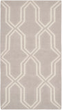 Safavieh Dhurries 559 Hand Woven Flat Weave  Rug Grey / Ivory DHU559G-3