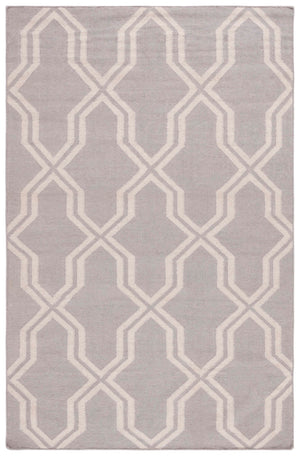 Safavieh Dhurries Hand-woven Flat Weave Rug - Timeless Elegance With Geometric Design For Your Home Decor Grey ,Ivory 80% Wool,20% Cotton Dhu559g-26