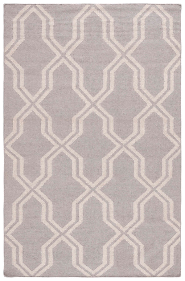 Safavieh Dhurries Hand-woven Flat Weave Rug - Timeless Elegance With Geometric Design For Your Home Decor Grey ,Ivory 80% Wool,20% Cotton Dhu559g-26