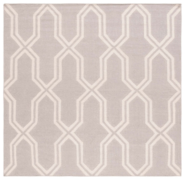 Safavieh Dhurries Hand-woven Flat Weave Rug - Timeless Elegance With Geometric Design For Your Home Decor Grey ,Ivory 80% Wool,20% Cotton Dhu559g-26