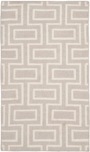 Safavieh Dhurries 562 Hand Woven Flat Weave  Rug Grey / Ivory DHU562B-3