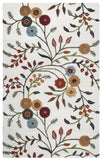 Rizzy Dimensions DI1466 Hand Tufted Botanical Wool/Viscose Rug White 9' x 12'