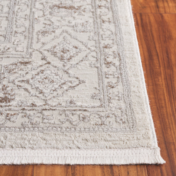 Safavieh Diamond Traditional Ivory & Grey Area Rug – 5'3" X 7'6" – Elegant, Durable, Power-loomed Design Ivory ,Grey Polyester Dia152a-5