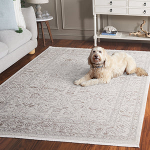 Safavieh Diamond Traditional Ivory & Grey Area Rug – 5'3" X 7'6" – Elegant, Durable, Power-loomed Design Ivory ,Grey Polyester Dia152a-5