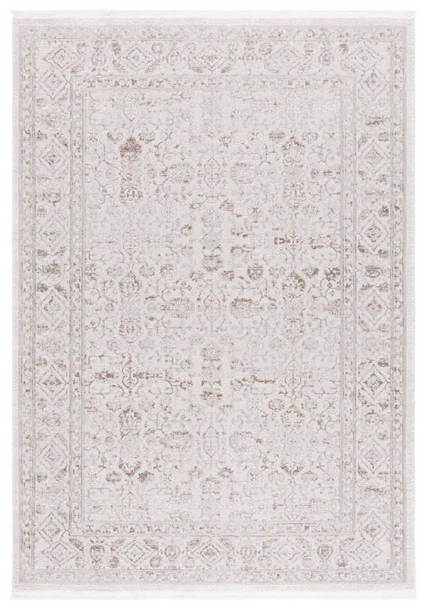 Safavieh Diamond Traditional Ivory & Grey Area Rug – 5'3" X 7'6" – Elegant, Durable, Power-loomed Design Ivory ,Grey Polyester Dia152a-5