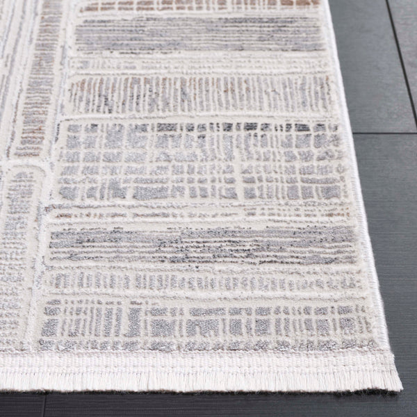 Safavieh Diamond 5'3" X 7'6" Area Rug - Elegant Grey & Light Grey Abstract Design For Modern Living Spaces Grey ,Light Grey Polyester Dia154f-5