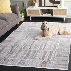 Safavieh Diamond Modern Area Rug – Elegant Abstract Design For Living Room, Dining, Or Bedroom Décor Grey ,Light Grey Polyester Dia154f-9