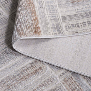 Safavieh Diamond 5'3" X 7'6" Area Rug - Elegant Grey & Light Grey Abstract Design For Modern Living Spaces Grey ,Light Grey Polyester Dia154f-5