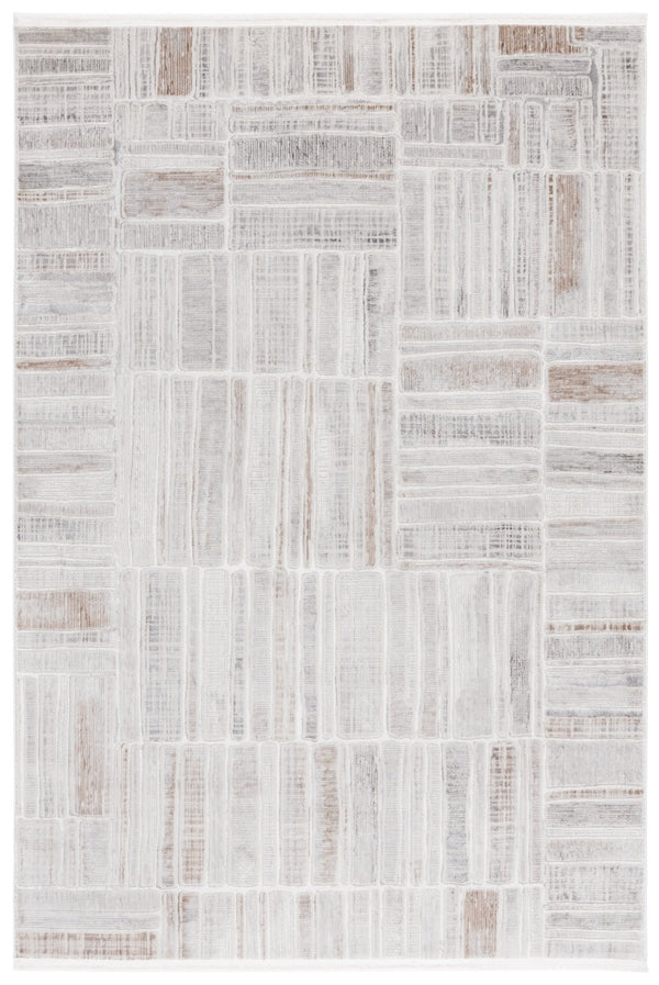 Safavieh Diamond 5'3" X 7'6" Area Rug - Elegant Grey & Light Grey Abstract Design For Modern Living Spaces Grey ,Light Grey Polyester Dia154f-5