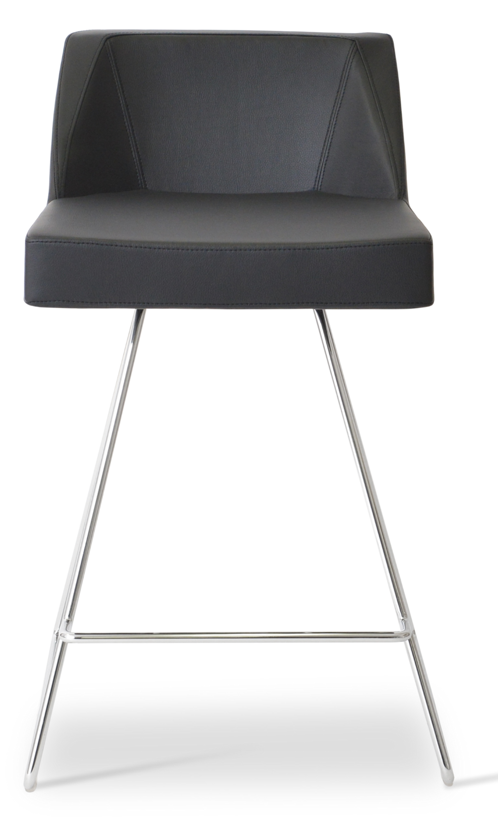 Soho Concept Eiffel Wire Bar & Counter Stools - Stylish Leatherette Seating In Vibrant Finishes, 2-year Warranty! Chrome,Black  Soho-concept-dining-chair-08013