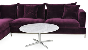 Soho Concept Diana Coffee Table - Elegant Black, Brass, Or Chrome Finish With Sturdy Steel Support & Modern Design White,Chrome,Purple  Soho-concept-dining-chair-13735