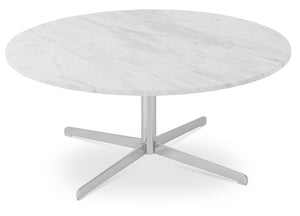 Soho Concept Diana Coffee Table - Elegant Black, Brass, Or Chrome Finish With Sturdy Steel Support & Modern Design Marble  Soho-concept-dining-chair-13736