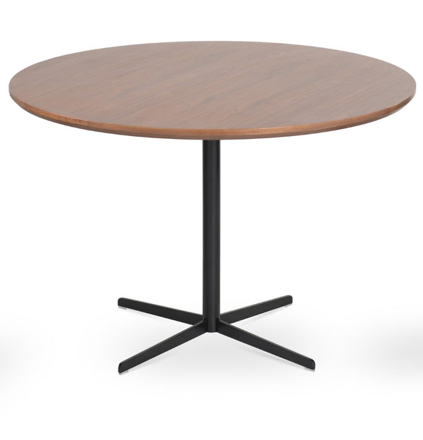 Soho Concept Diana Dining Table - Stylish Chrome, Brass-gold, Or Black Finish With Strong Steel Base For Modern Decor Black,Walnut  Soho-concept-dining-chair-13768