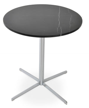Soho Concept Diana Dining Table - Stylish Chrome, Brass-gold, Or Black Finish With Strong Steel Base For Modern Decor Chrome,Black  Soho-concept-dining-chair-13769