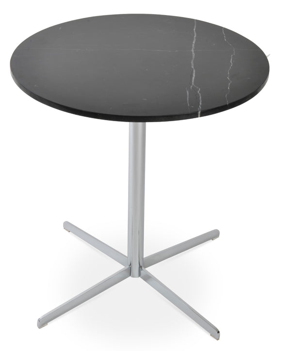 Soho Concept Diana Dining Table - Stylish Chrome, Brass-gold, Or Black Finish With Strong Steel Base For Modern Decor Chrome,Black  Soho-concept-dining-chair-13769