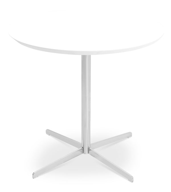 Soho Concept Diana Dining Table - Stylish Chrome, Brass-gold, Or Black Finish With Strong Steel Base For Modern Decor White  Soho-concept-dining-chair-13771