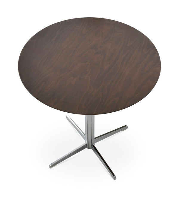 Soho Concept Diana End Table - Modern Steel Design In Black, Brass, Or Chrome Finish For Stylish Interiors Walnut  Soho-concept-dining-chair-13788