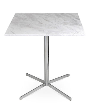 Soho Concept Diana Marble Dining Table: Elegant White Carrara Top With Stylish Chrome & Brass Base, 32" Diameter Chrome,White  Soho-concept-dining-chair-13757
