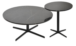 Soho Concept Diana Marble Coffee Table: Luxurious White Carrara Top, Elegant Steel Base, Perfect For Living Spaces Black  Soho-concept-dining-chair-13716