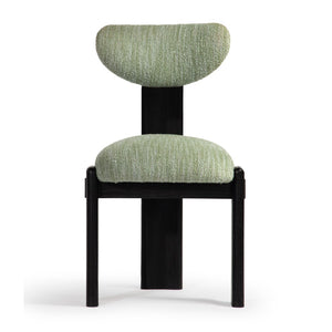 Elio Dining Chair - Soft Sculptural Design with FSC-Certified Oak Legs for Elegant Dining Spaces