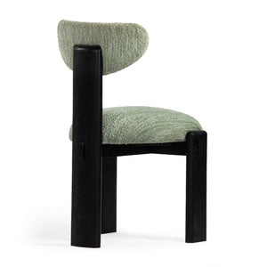 Elio Dining Chair - Soft Sculptural Design with FSC-Certified Oak Legs for Elegant Dining Spaces