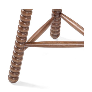 Union Home Twist Counter Stool - Modern Cottage Style With Plush Upholstery And Durable Fsc Certified Oak Legs Light Walnut Fsc Certified Oak Wood,Upholstery Din00375