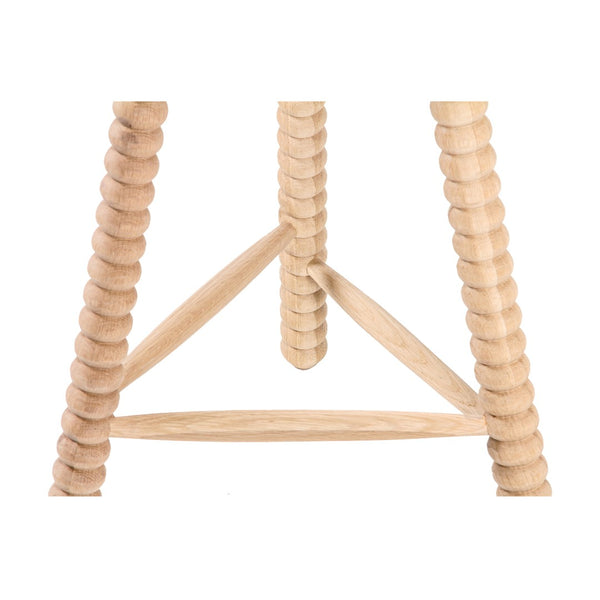 Union Home Twist Counter Stool - Modern Cottage Style With Plush Upholstery And Durable Fsc Certified Oak Legs Natural Fsc Certified Oak Wood,Upholstery Din00378