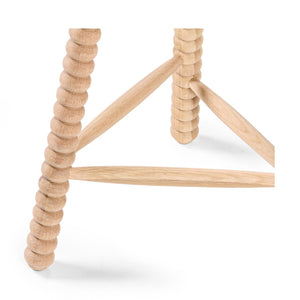 Union Home Twist Counter Stool - Modern Cottage Style With Plush Upholstery And Durable Fsc Certified Oak Legs Natural Fsc Certified Oak Wood,Upholstery Din00378