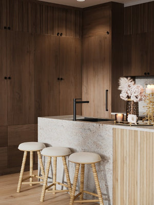 Union Home Twist Counter Stool - Modern Cottage Style With Plush Upholstery And Durable Fsc Certified Oak Legs Natural Fsc Certified Oak Wood,Upholstery Din00378