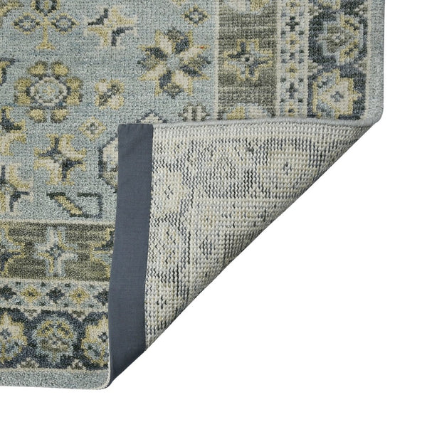 Amer Rugs Divine Hand-knotted Area Rug With Elegant Turkish And Southwestern Motifs, Crafted From Wool Sky Blue Wool Div30203