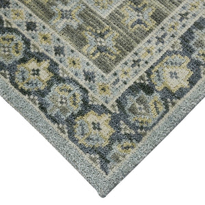 Amer Rugs Divine Hand-knotted Area Rug With Elegant Turkish And Southwestern Motifs, Crafted From Wool Sky Blue Wool Div30203
