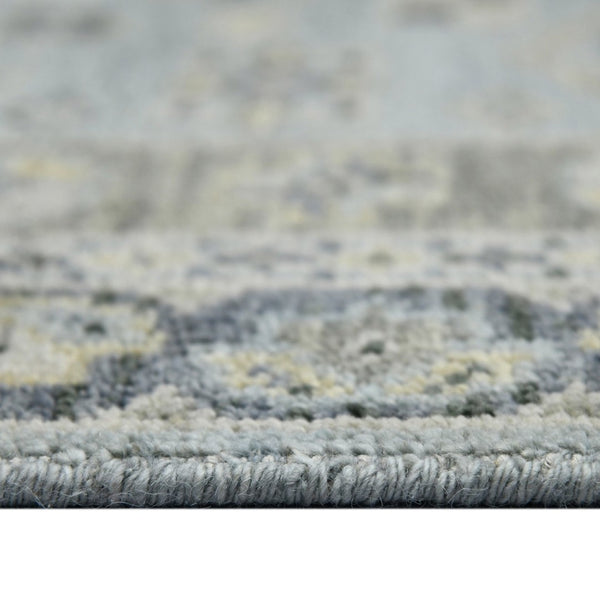 Amer Rugs Divine Hand-knotted Area Rug With Elegant Turkish And Southwestern Motifs, Crafted From Wool Sky Blue Wool Div30203