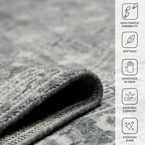 Amer Rugs Divine Hand-knotted Area Rug With Elegant Turkish And Southwestern Motifs, Crafted From Wool Gray Wool Div40203