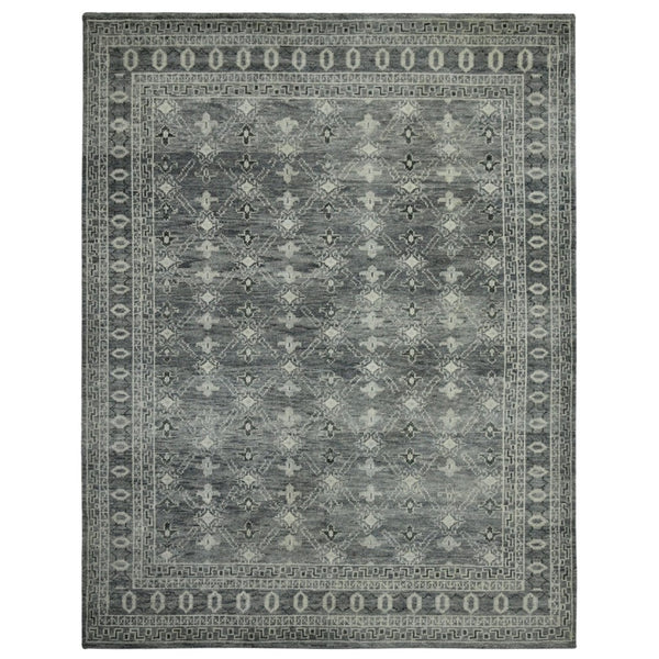 Amer Rugs Divine Hand-knotted Area Rug With Elegant Turkish And Southwestern Motifs, Crafted From Wool Gray Wool Div40203