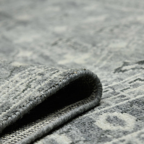 Amer Rugs Divine Hand-knotted Area Rug With Elegant Turkish And Southwestern Motifs, Crafted From Wool Gray Wool Div40203