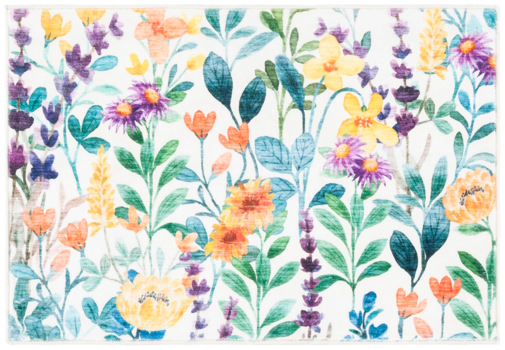 Safavieh Door And Kitchen Mat 304a Ivory / Green Ivory ,Green Polyester Dkm304a-2