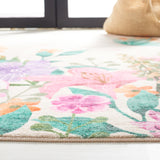 Safavieh Door And Kitchen Mat 338 Power Loomed Washable Rug Ivory / Pink DKM338A-4