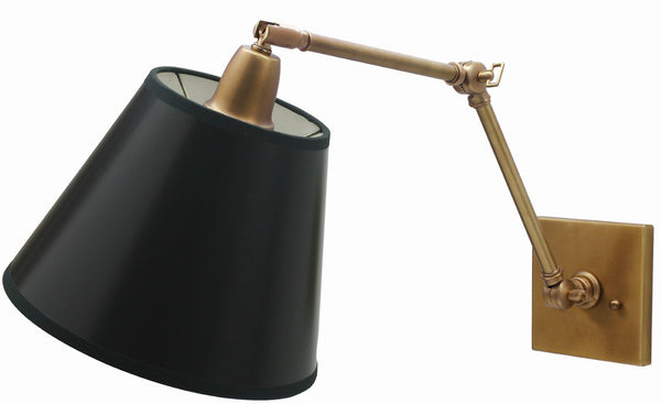 House Of Troy Direct Wire 20" Weathered Brass Library Lamp - Elegant Wall Swing Light With Classic Design & Charm Weathered Brass Metal Dl20-wb