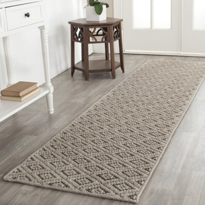 Safavieh Diamond Exquisite Runner Rug - Traditional Craftsmanship Meets Modern Elegance For Any Space Taupe Wool & Sisal Dmd521a-28