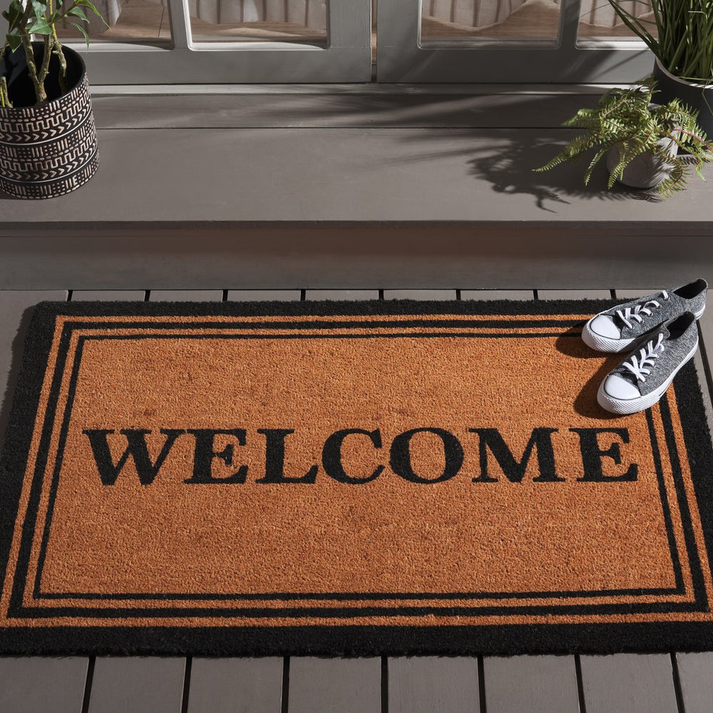 Safavieh Welcome Natural Accent Area Rug - Hand-loomed 2'6" X 4' Indian Craftsmanship For Elegant Comfort Natural 60% Coir,40% Pvc Dmts225b-24