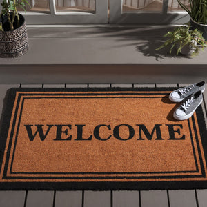 Safavieh Welcome Natural Accent Area Rug - Hand-loomed 2'6" X 4' Indian Craftsmanship For Elegant Comfort Natural 60% Coir,40% Pvc Dmts225b-24